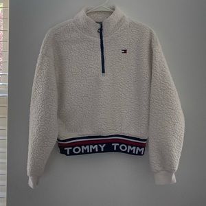 Tommy Hilfiger Sport Cropped Half Zip Sweatshirt